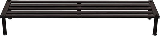 Metal Plant Stand, Rust-proof Aluminum Display Rack, Plants Display Stands Decoration Racks for Living Room Garden Balcony Patio (Ebony, 41.3Inch Low Leg)