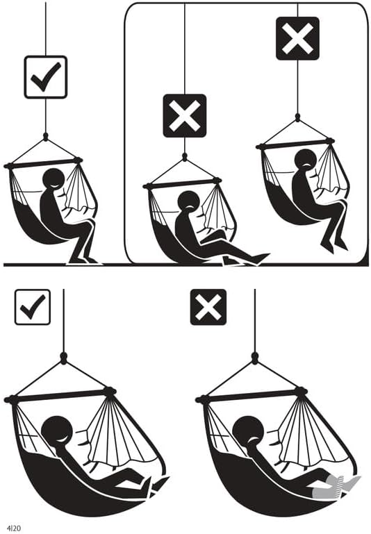 LA SIESTA® - Medium Basic Domingo Hammock Swing Chair - Weather & Tear Resistant Hanging Hammock Chair - Indoor Outdoor Hammock Chair Swing - Patio Porch Bedroom Hanging Chair - Max 250 Lbs, Toucan