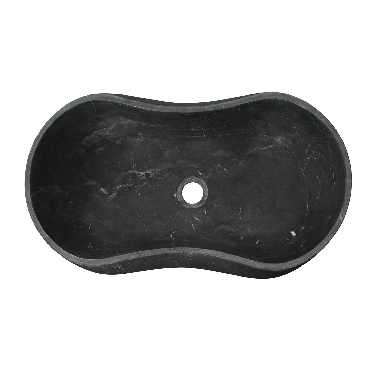 Bathroom Vessel Sink With Wavy Design
