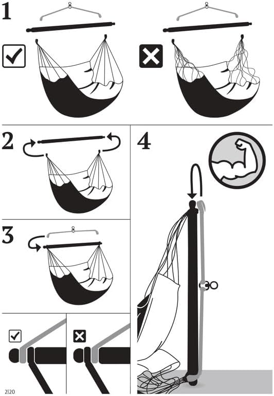 LA SIESTA® - Medium Basic Domingo Hammock Swing Chair - Weather & Tear Resistant Hanging Hammock Chair - Indoor Outdoor Hammock Chair Swing - Patio Porch Bedroom Hanging Chair - Max 250 Lbs, Toucan
