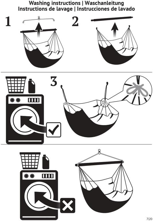 LA SIESTA® - Medium Basic Domingo Hammock Swing Chair - Weather & Tear Resistant Hanging Hammock Chair - Indoor Outdoor Hammock Chair Swing - Patio Porch Bedroom Hanging Chair - Max 250 Lbs, Toucan