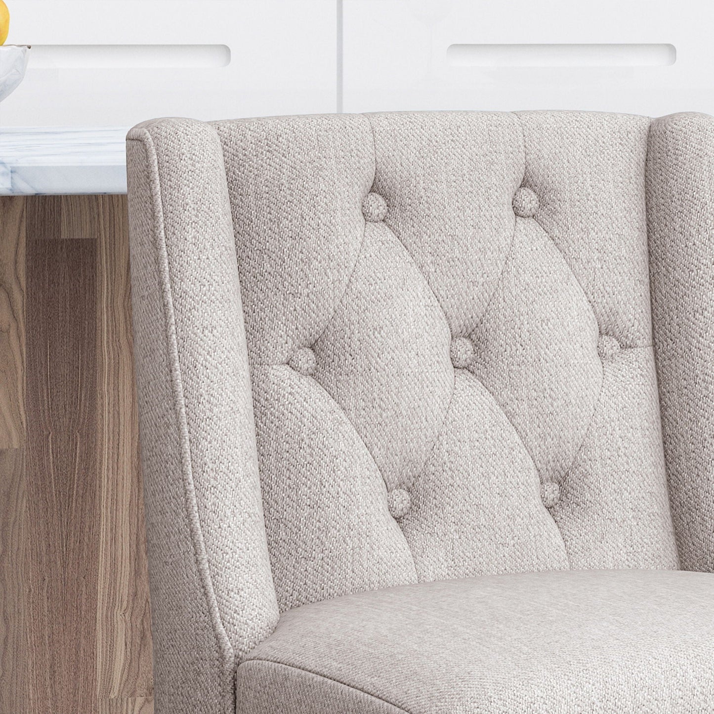 Vienna Contemporary Fabric Tufted & Wingback Counter Stools (Set of 2)