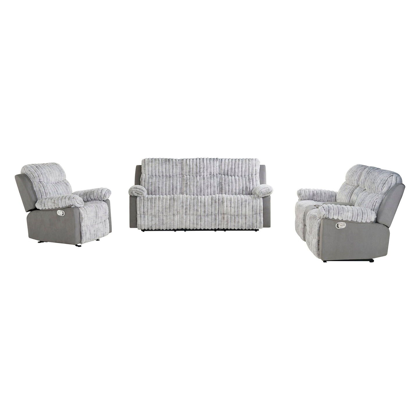 Bruni - Console Reclining Loveseat With Manual Recline