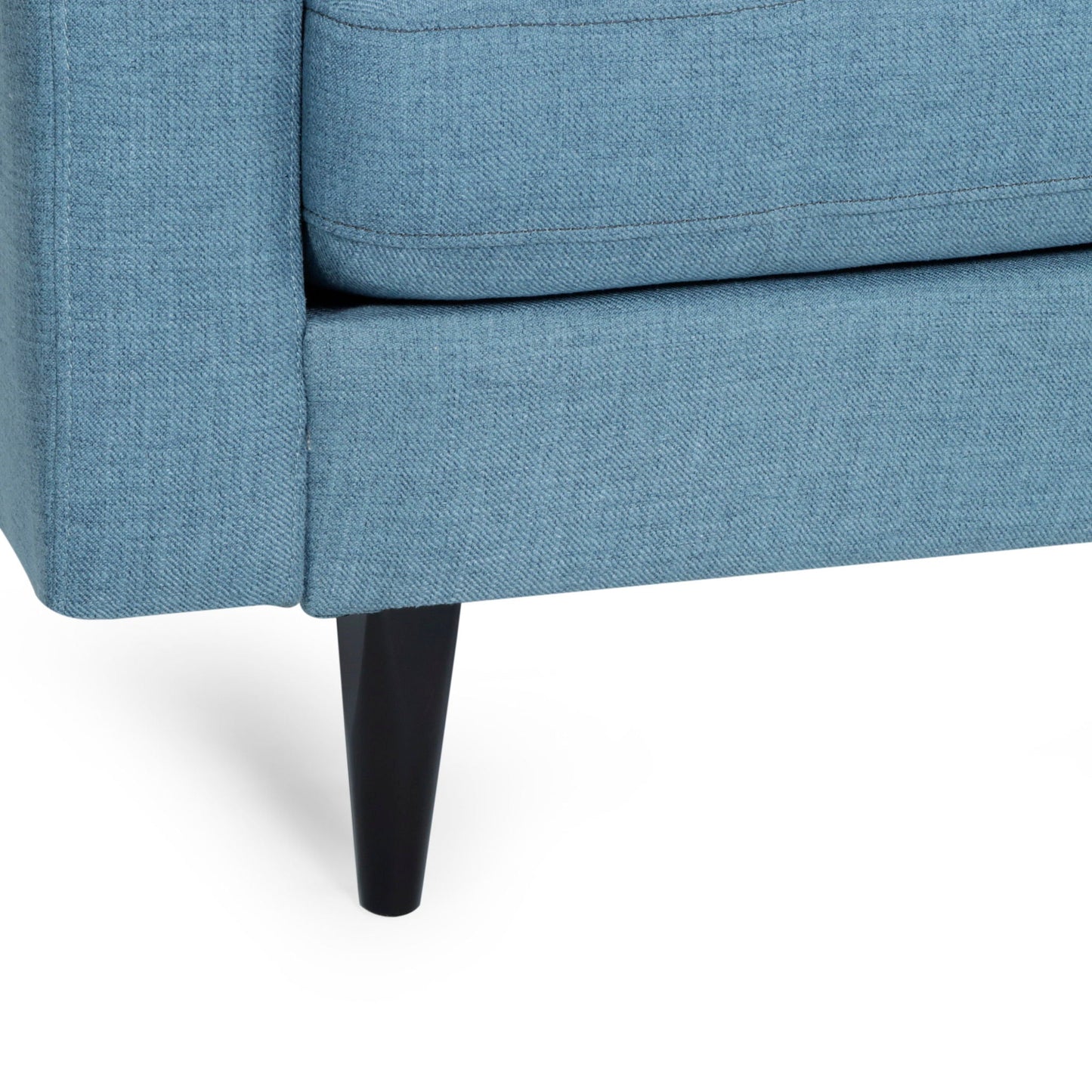 Jenny Contemporary Tufted Fabric 3 Seater Sofa