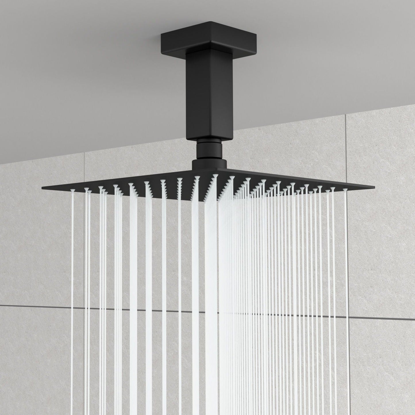 Ceiling Mounted Shower Arm With Flange Stainless Steel