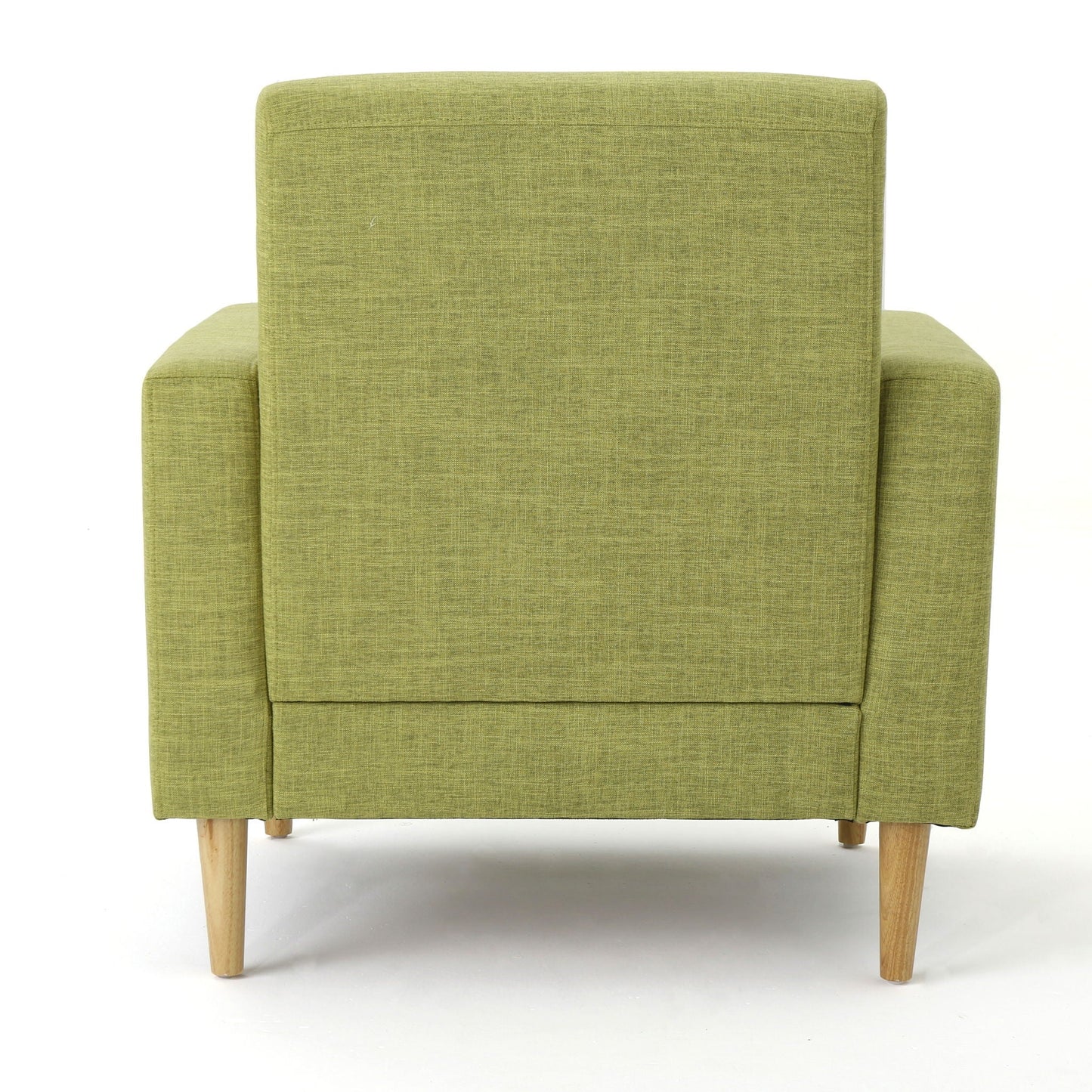 Nebulize Upholstered Fabric Club Chair With Button Tufted And Square Off Arm And Back