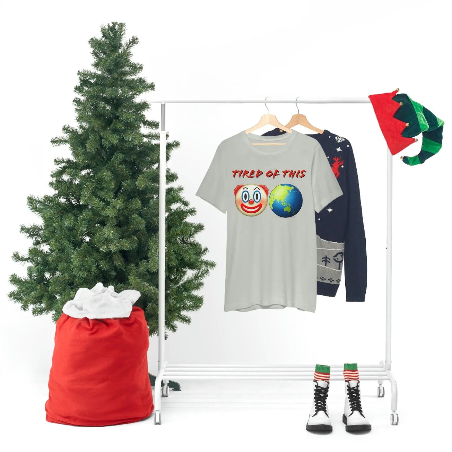 Tired Of This Clown World Emoji T-Shirt