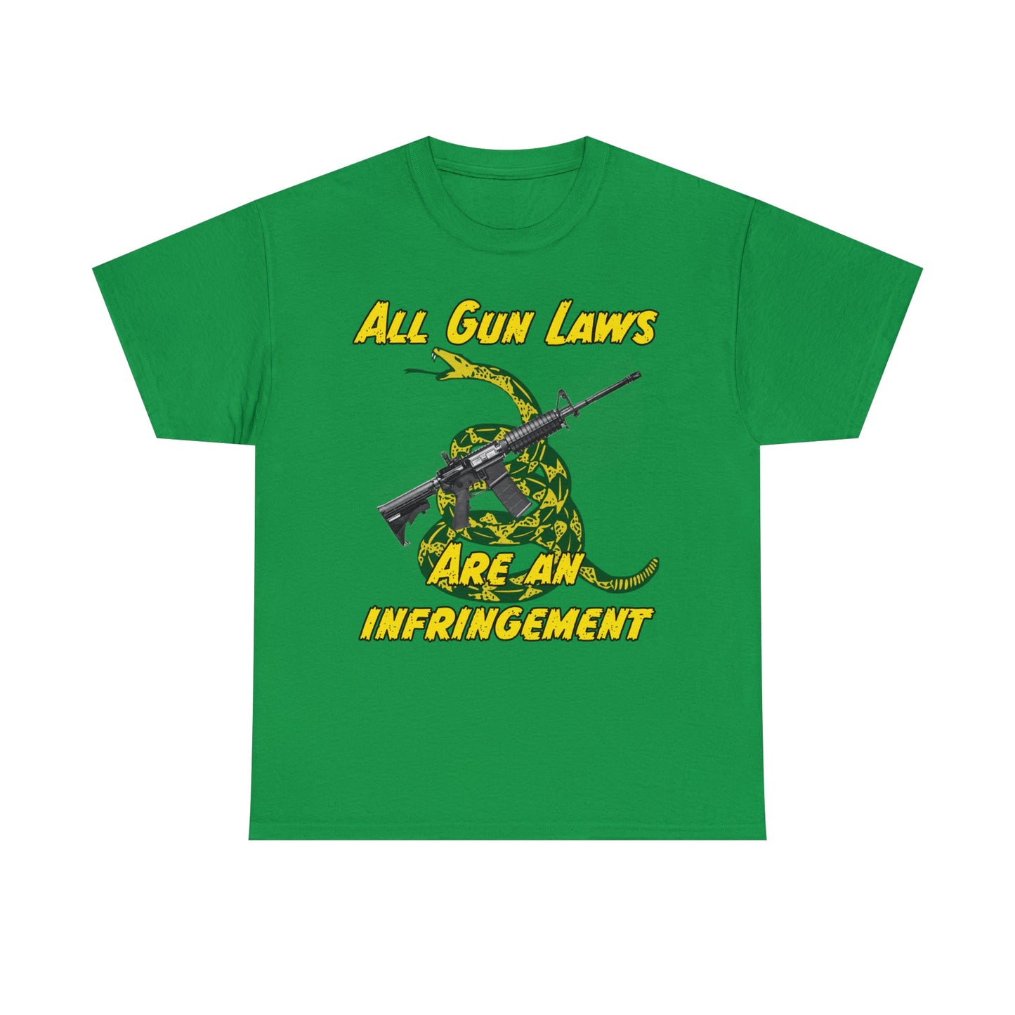 All Gun Laws Are Infringements AR15 Gadsden T-Shirt