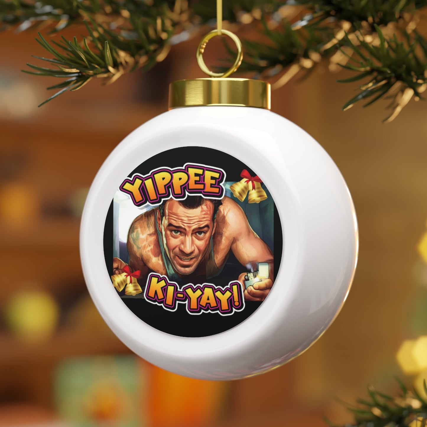 Yippee Ki-Yay Christmas Ornament - 4LibertyShop.com