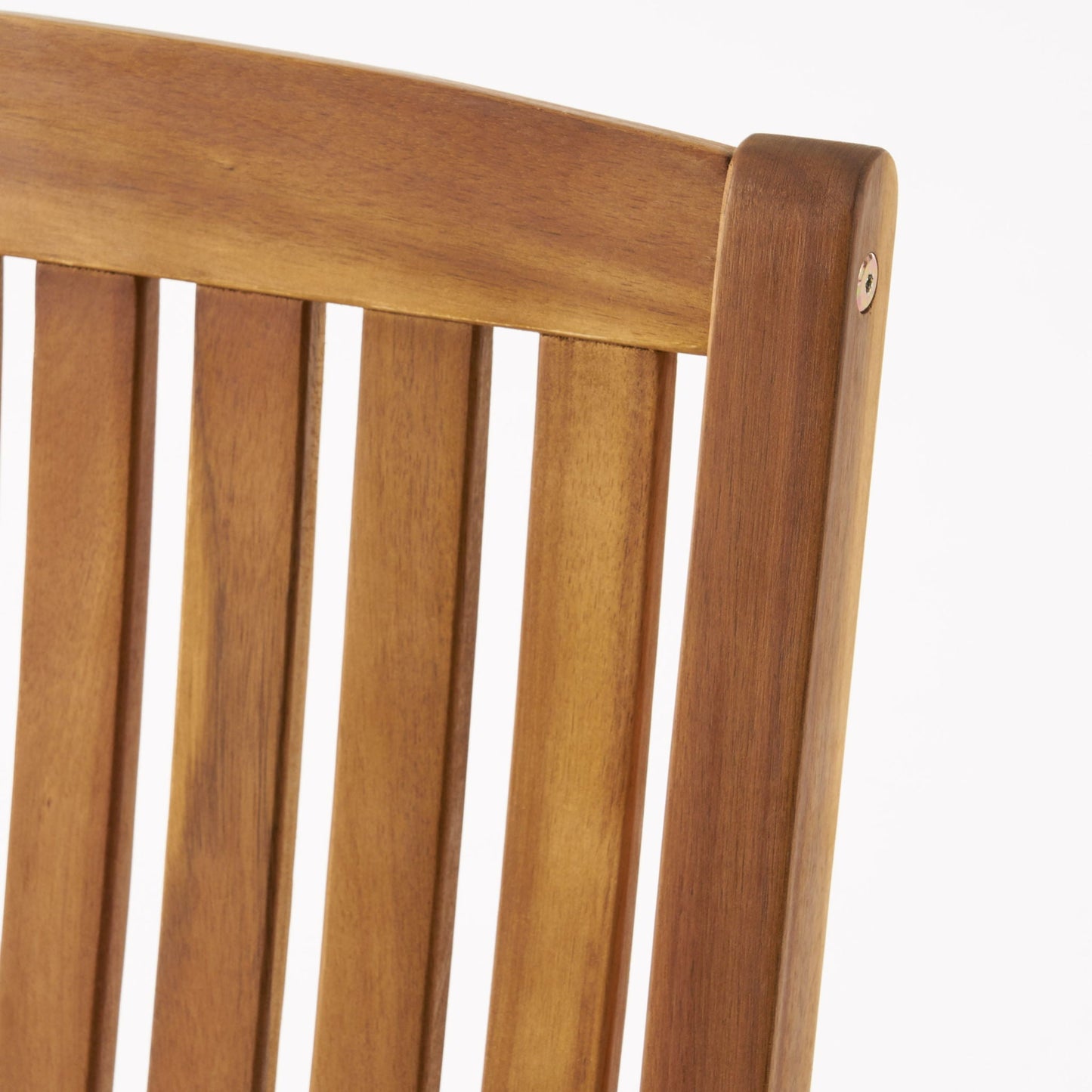 Muse Outdoor Acacia Rocking Chair With Slat Design - Teak