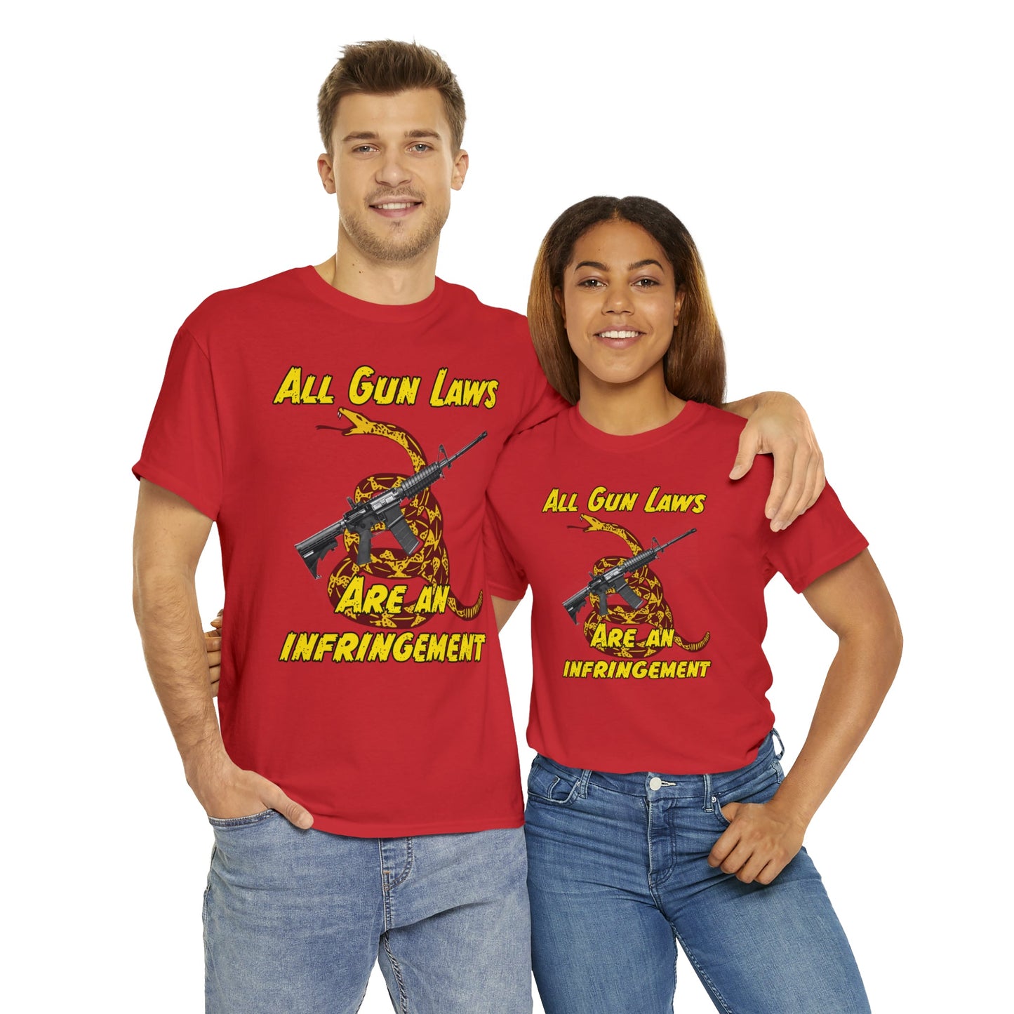 All Gun Laws Are Infringements AR15 Gadsden T-Shirt