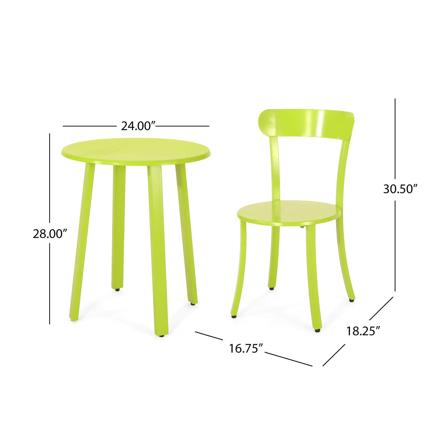 Barbados Bistro Set - Green
