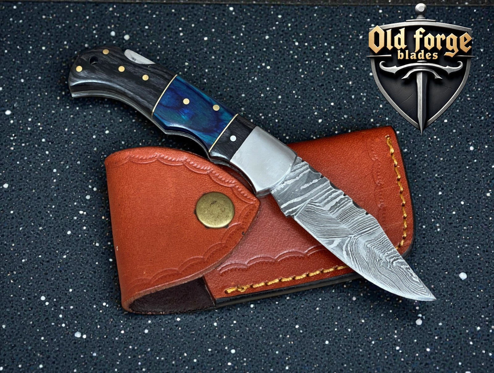 Elite Damascus Steel Pocket Knife – Made in USA