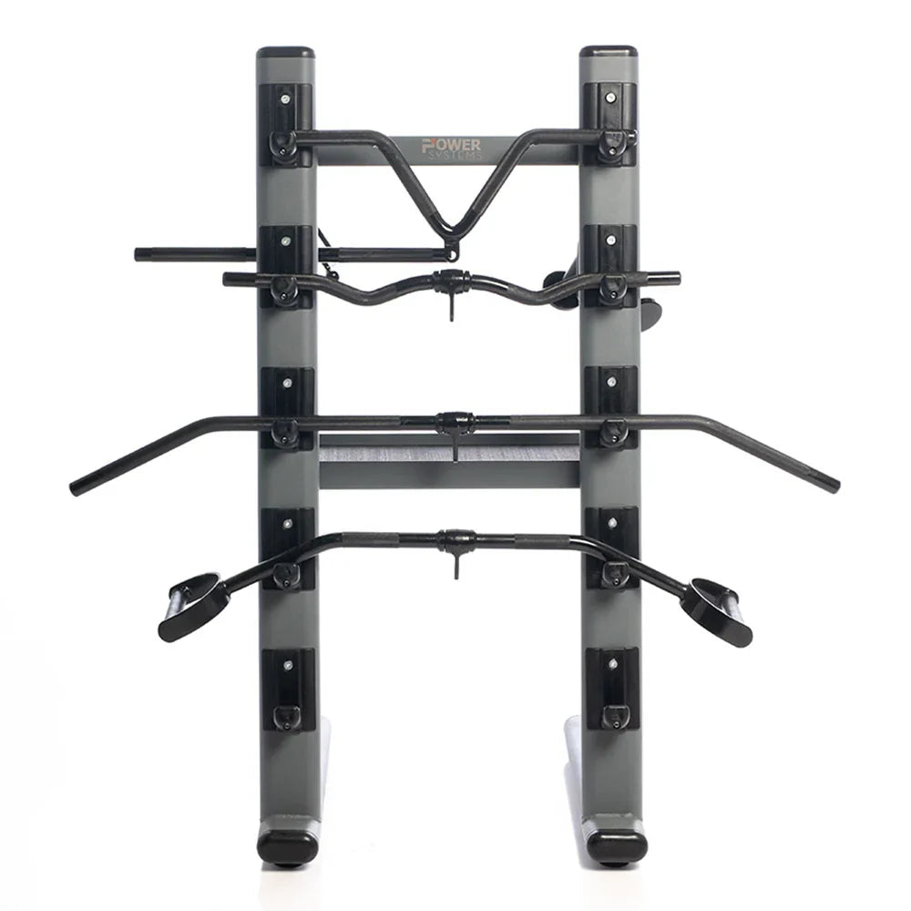 Power Systems Black Chrome Cable Attachments Bar and Accessory Rack with Attachments