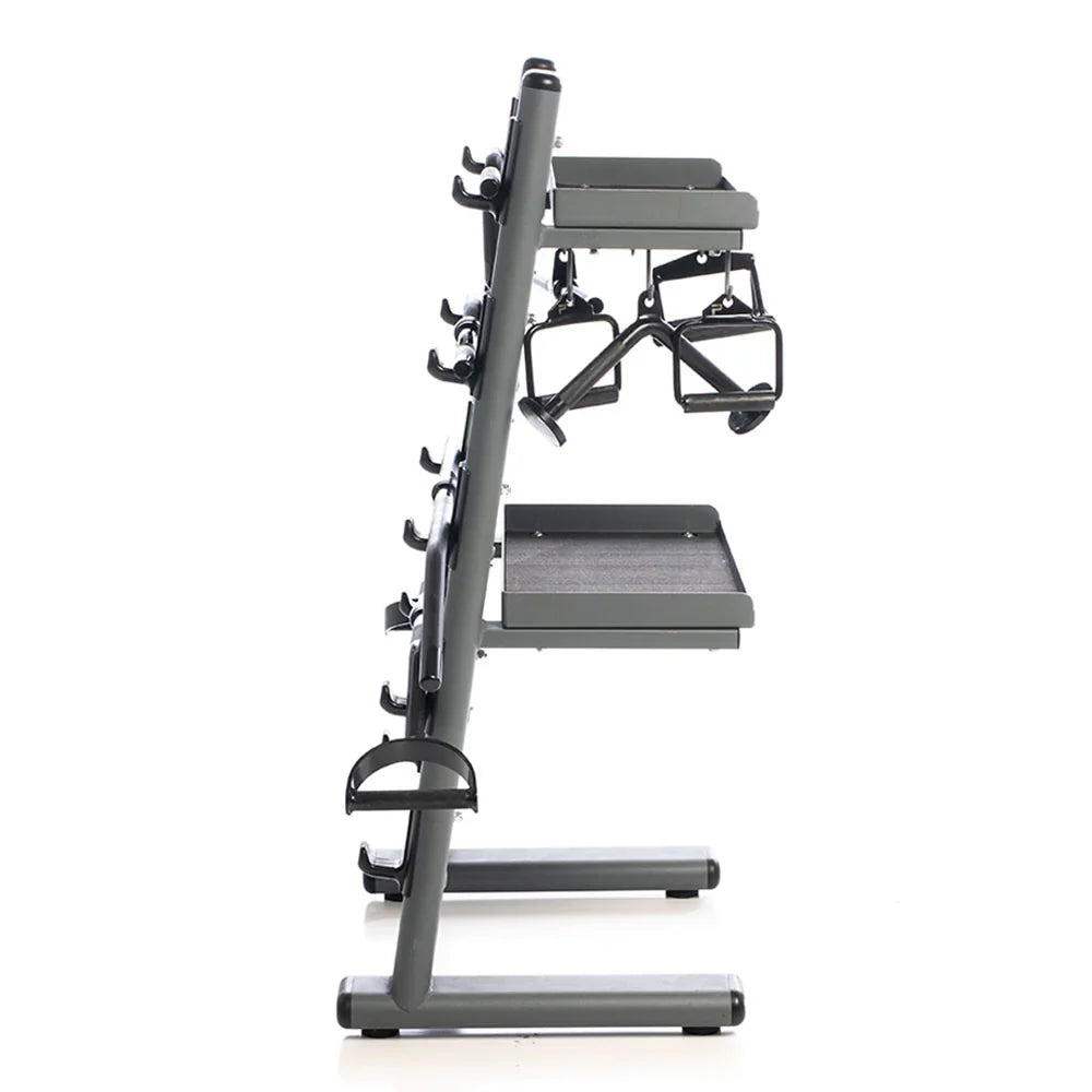 Power Systems Black Chrome Cable Attachments Bar and Accessory Rack with Attachments
