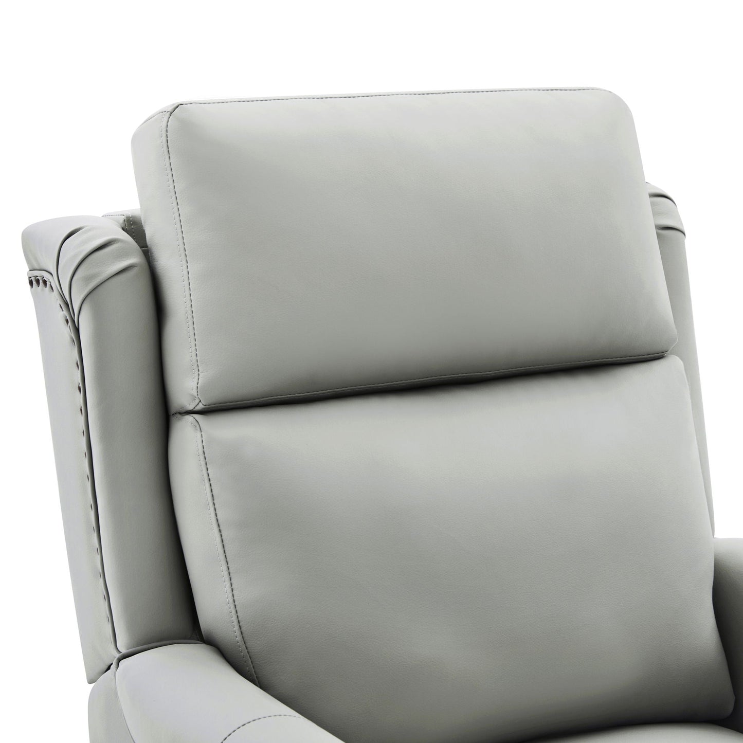 Manual Recliner Swivel Rocking Chair With 8-Point Massage and Heating