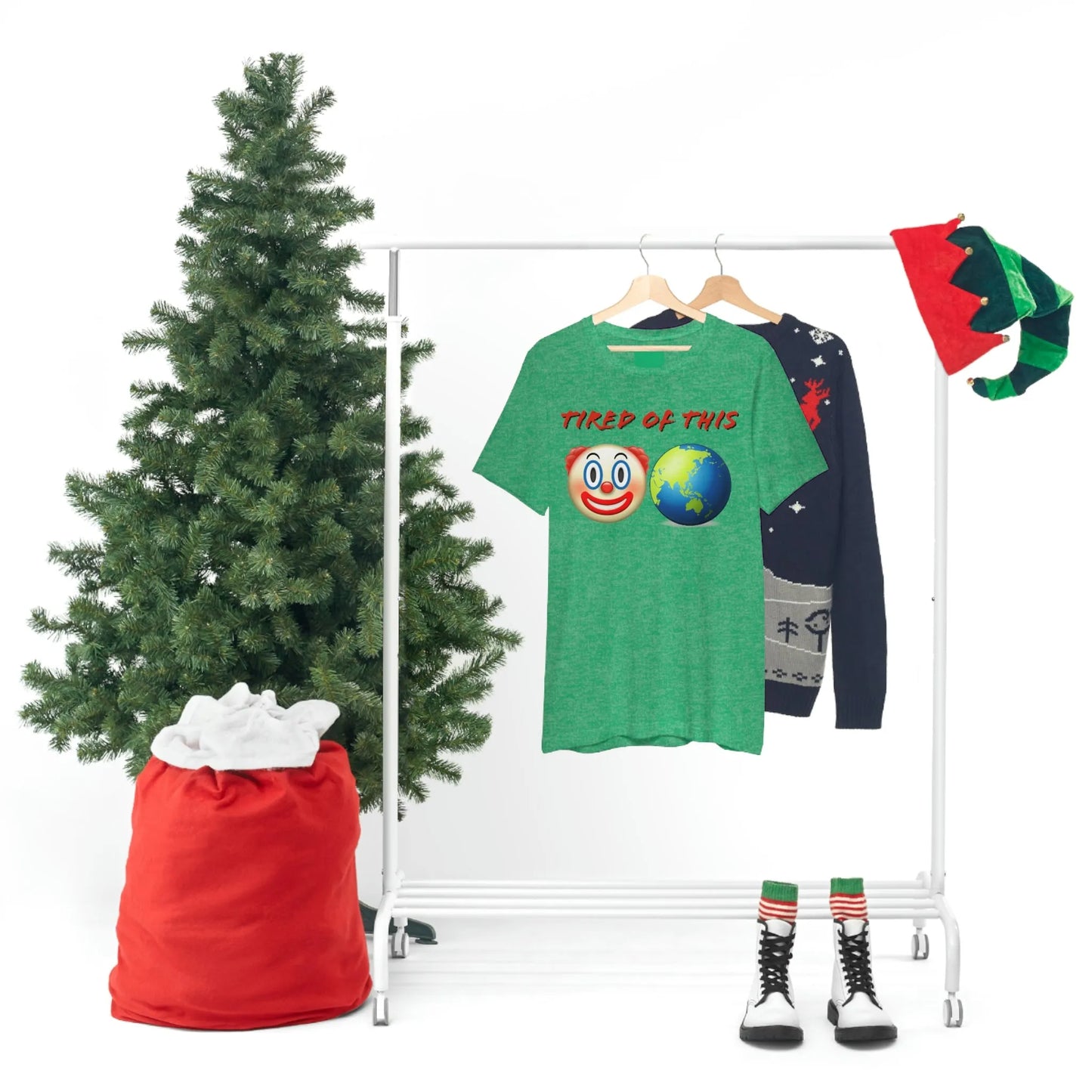 Tired Of This Clown World Emoji T-Shirt