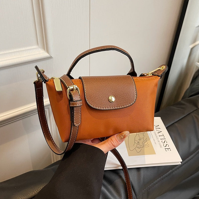2025 Women's Mini Dumpling Handbag. Made of high - end nylon. Stylish shoulder/crossbody phone bag.