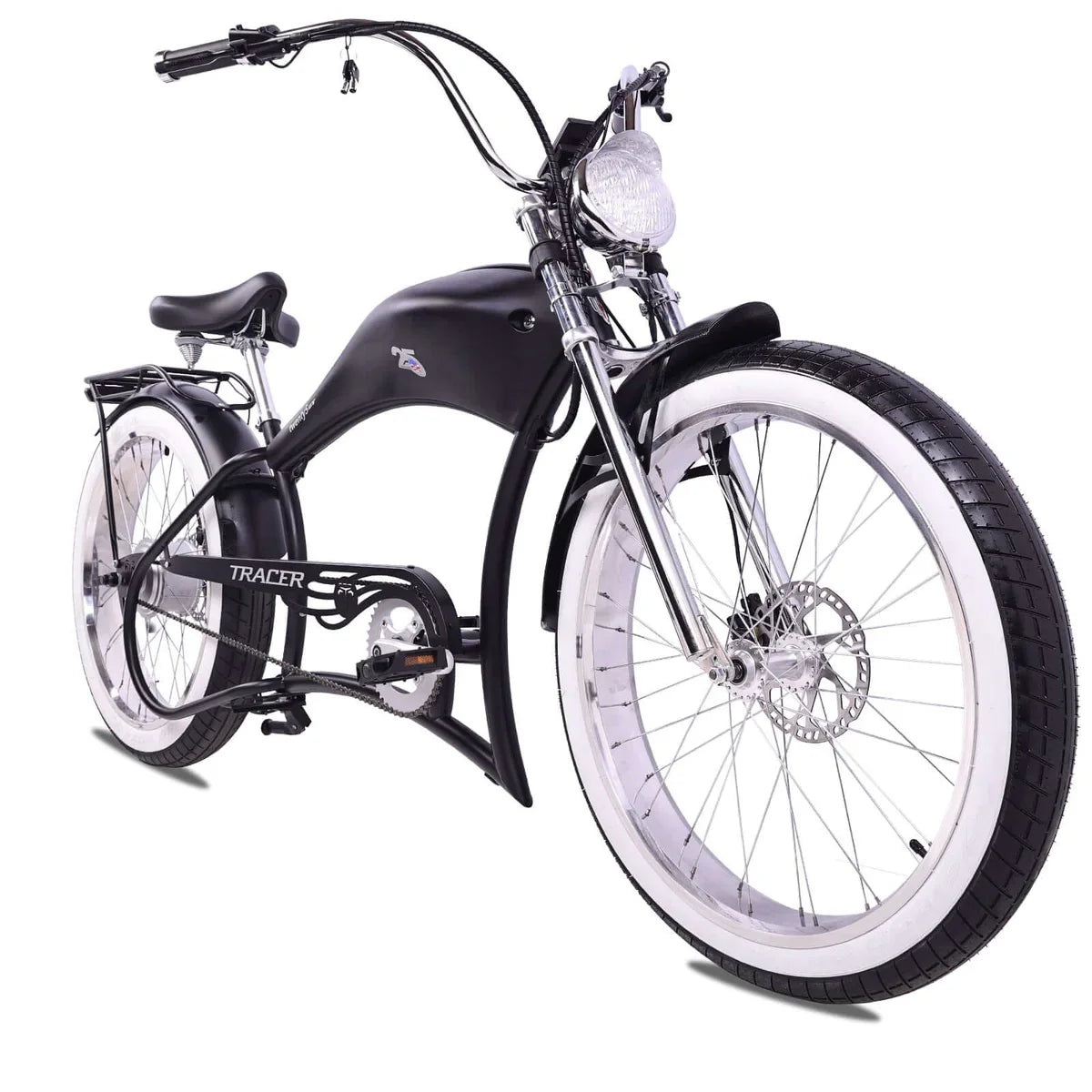 Tracer Twenty5 800W Chopper Stretch Cruiser Ebike