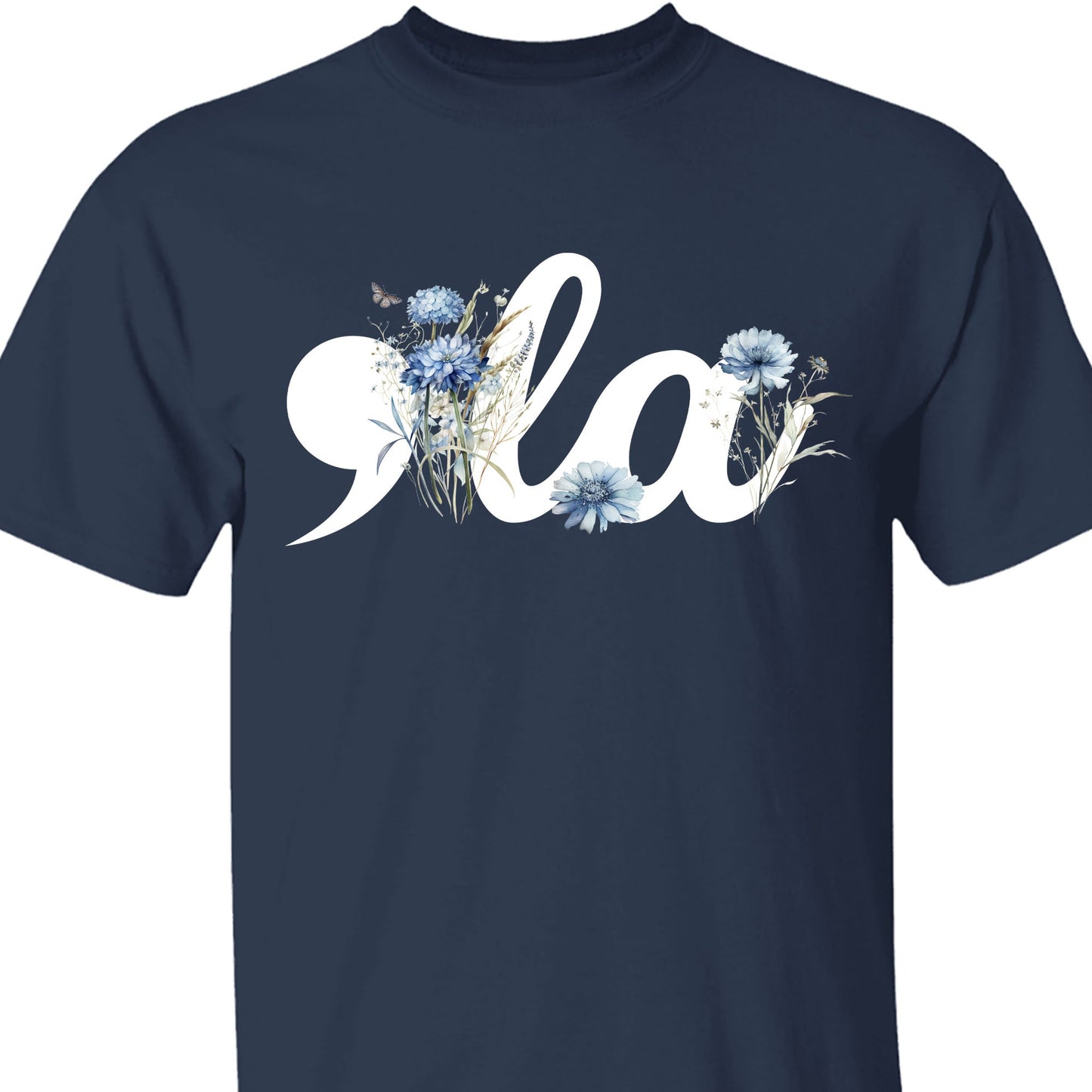 Floral Comma La Shirt | Kamala Harris Shirt | Democrat Shirt Dark T1582 - KH2