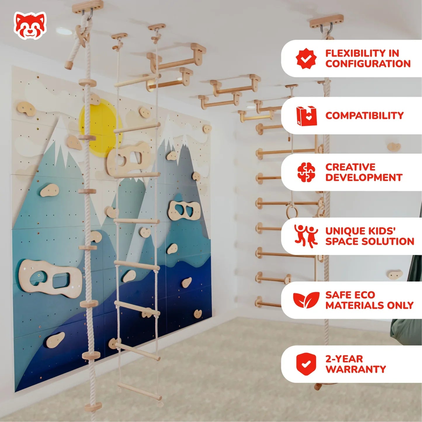 Children's Home Gym by Wood and Hearts