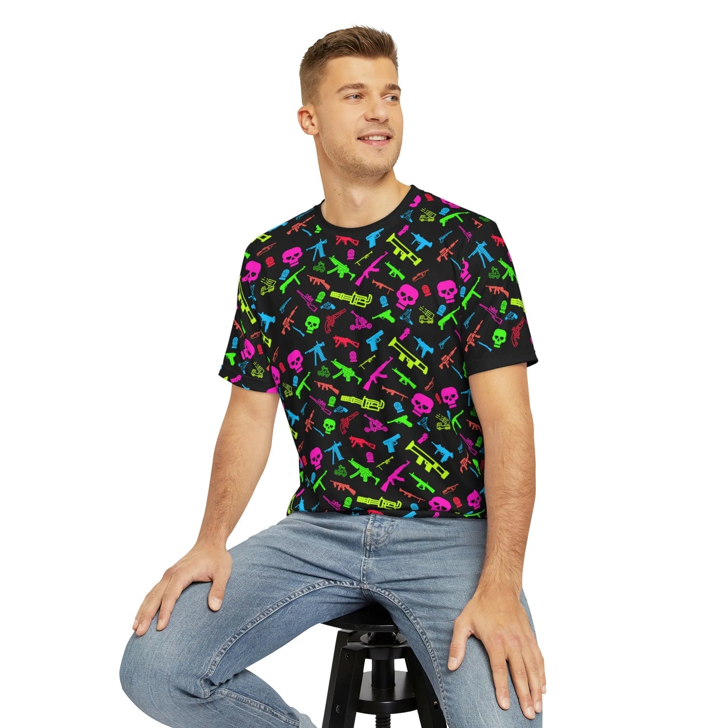Aloha to Arms Retro Neon Firearms T-Shirt