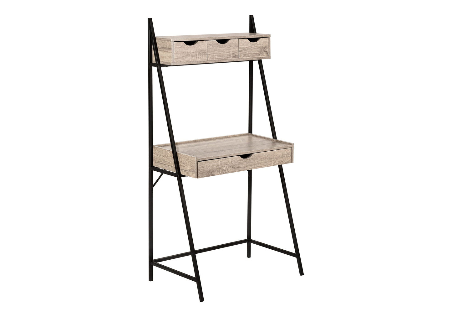 Contemporary Computer Desk for Home Office with Storage Drawers