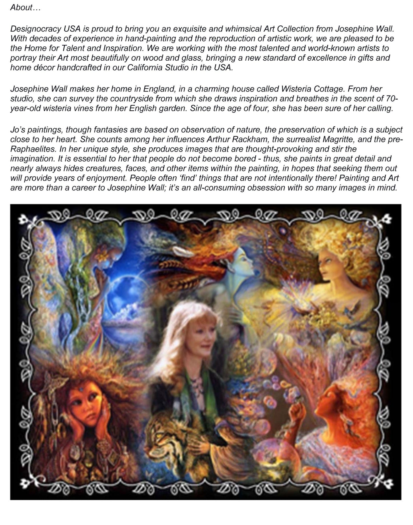 Unicorn Pegasus Fantasy Wooden Wall Art by Josephine Wall - Fantasy Decor - 852140-JW