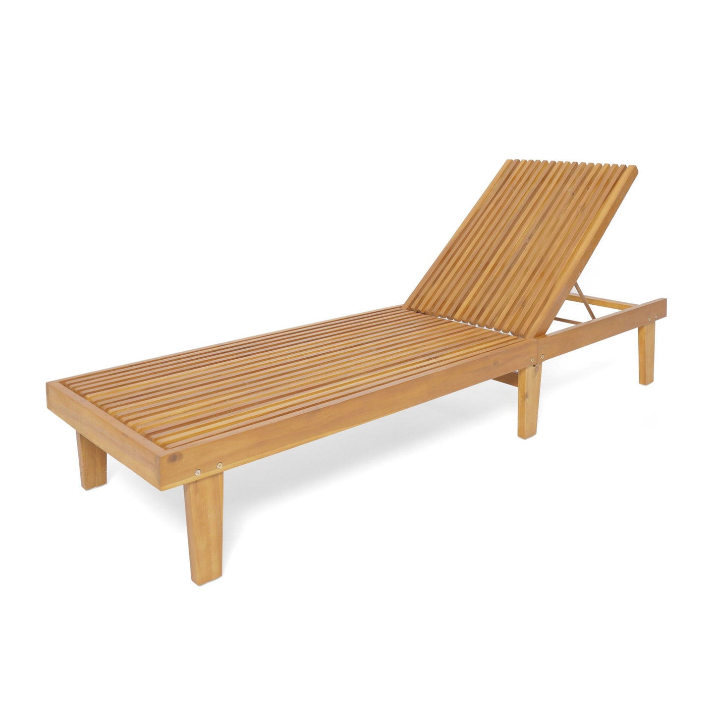 Nadine Stylish Chaise Lounge Chair - Teak