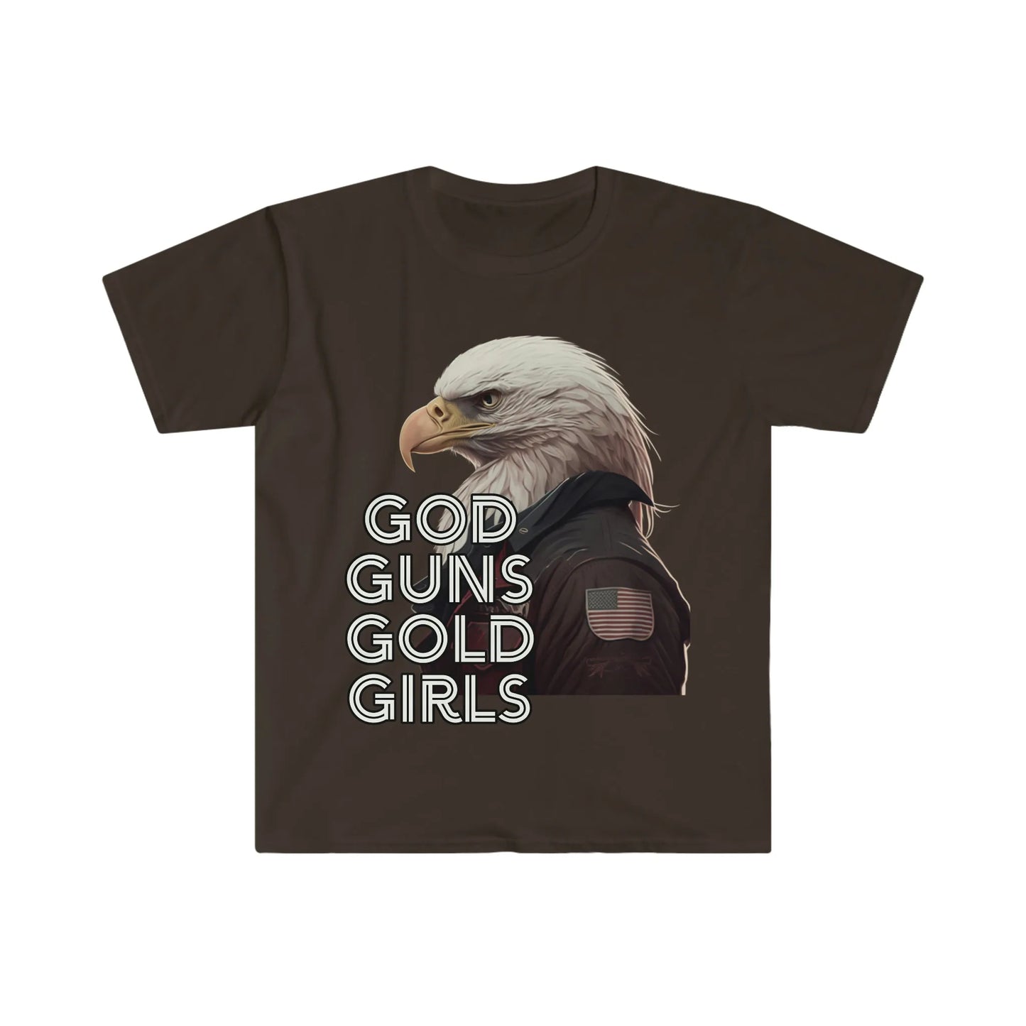 God, Guns, Gold, Girls Bald Eagle Tee
