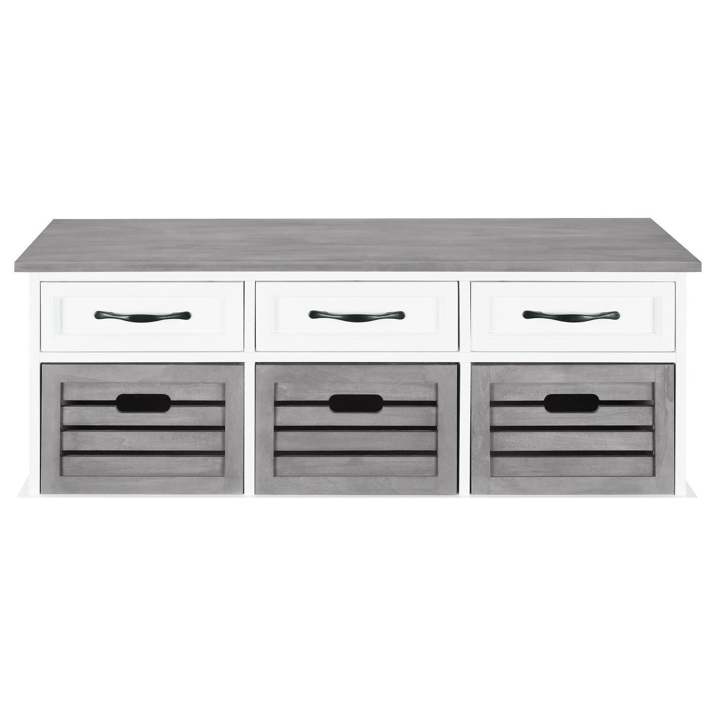 3 Drawer Storage Bench With Removable Baskets