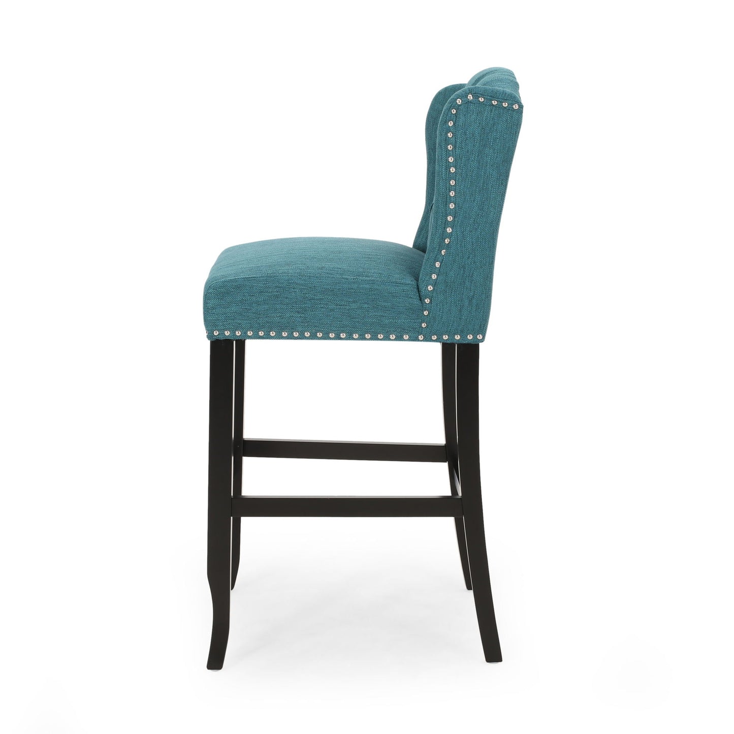 Vienna Contemporary Fabric Tufted Wingback Counter Stools (Set of 2)