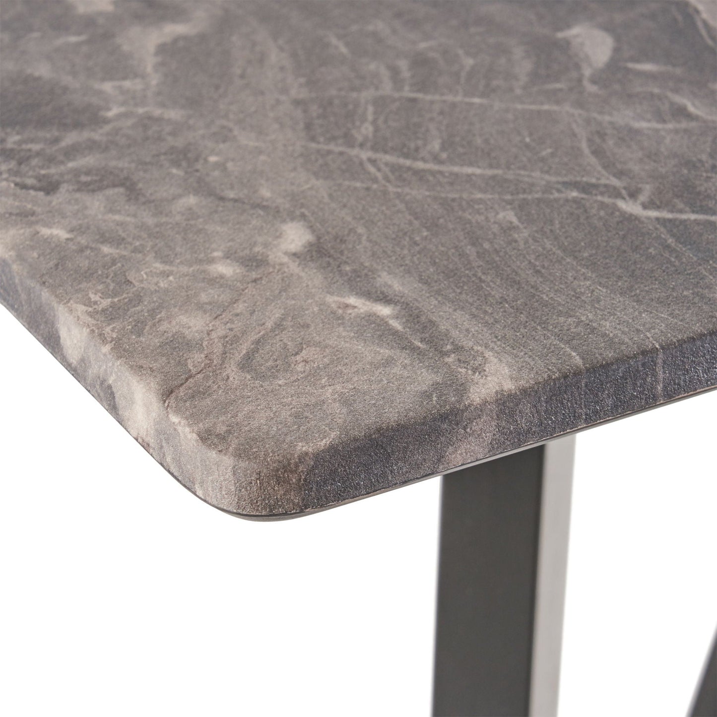 Modern Bar Height Dining Table, Rubberwood Legs and Laminate Table Top