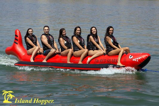 Island Hopper Red Shark 6 Passenger “Elite Class” Banana Boat Heavy Commercial