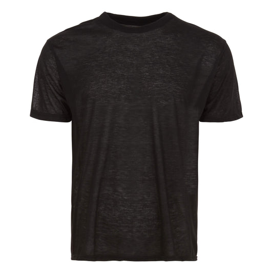 6-Pack: Men's Tagless Black Short Sleeve Shirt