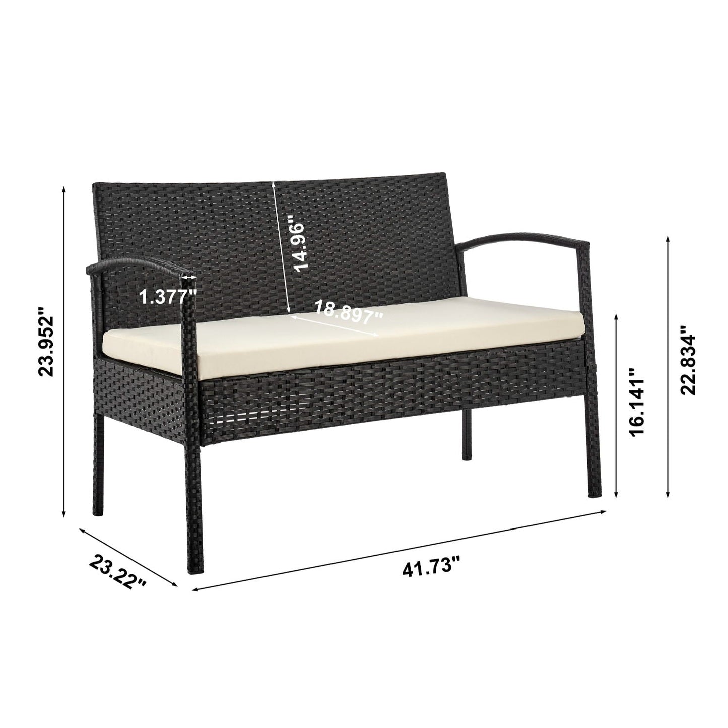 Noli - 4 Piece Outdoor Conversation Set