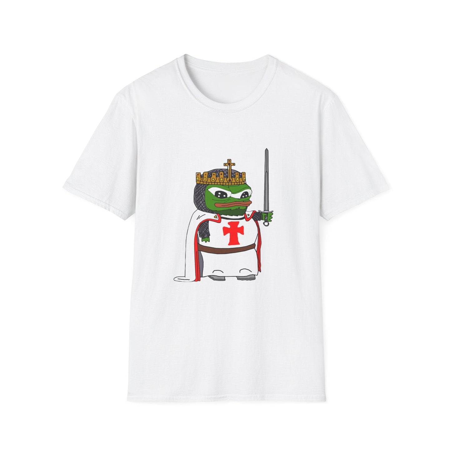 Crusader Pepe God Wills It Meme T-Shirt - Deus Vult Knight - 4LibertyShop.com