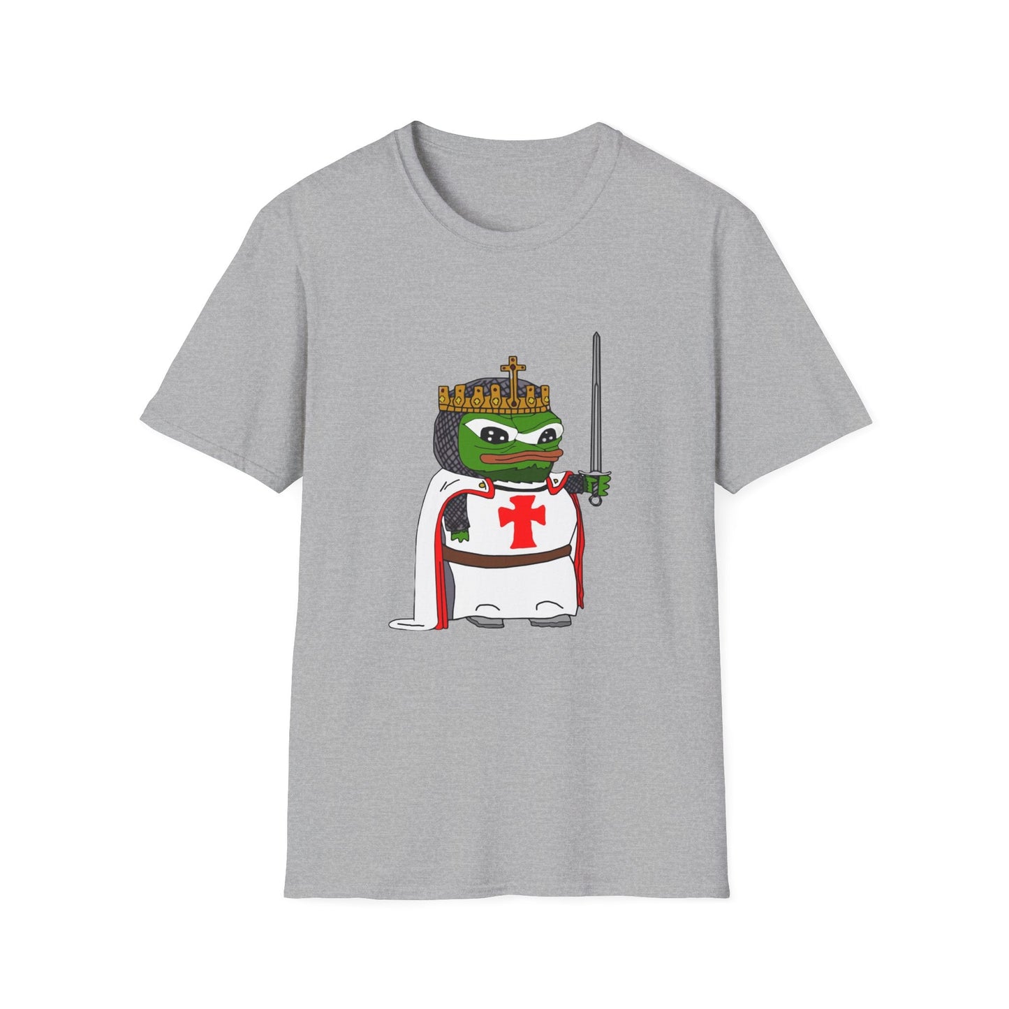 Crusader Pepe God Wills It Meme T-Shirt - Deus Vult Knight - 4LibertyShop.com