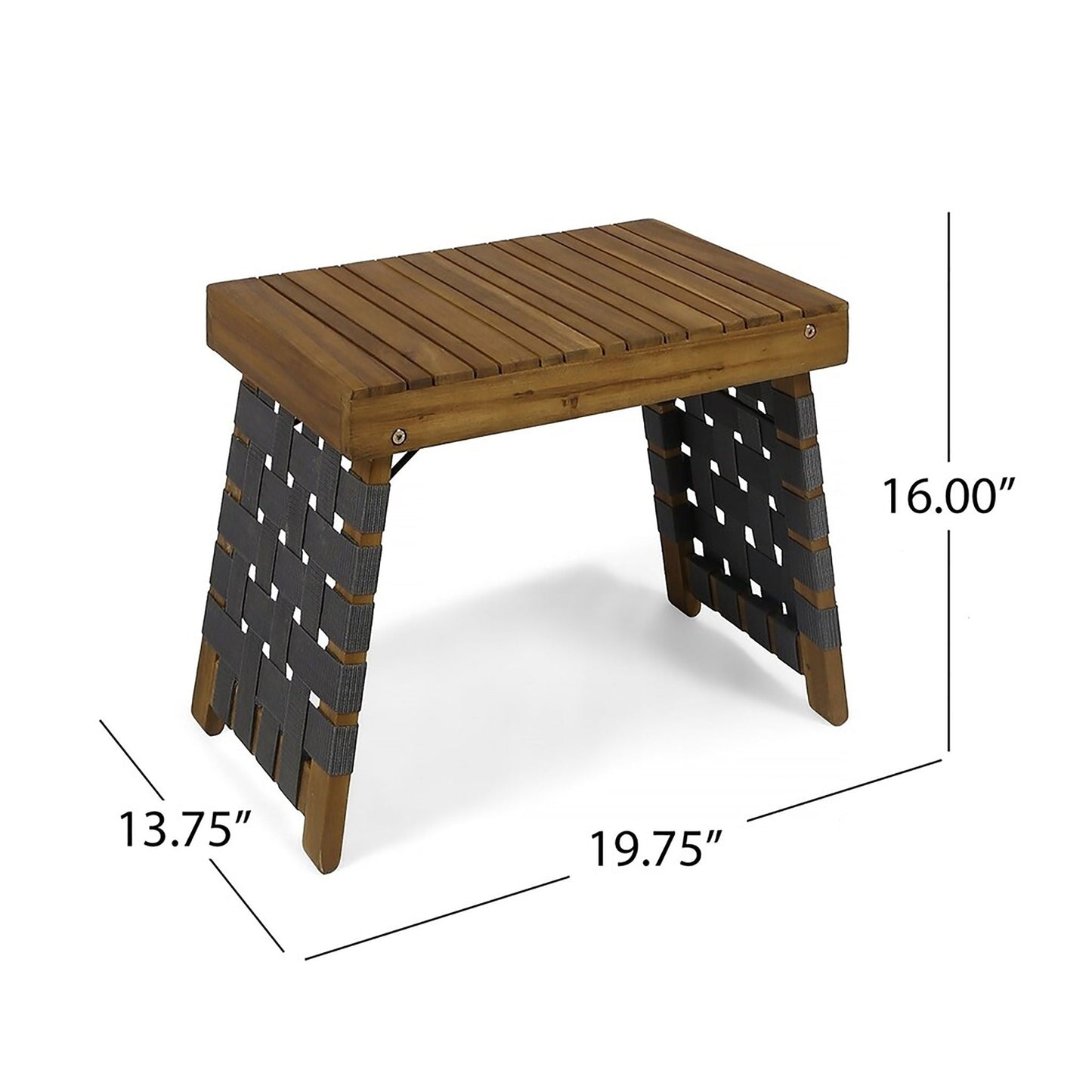 Kayla Outdoor Foldable 2 Seater Chat Set - Brown / Gray
