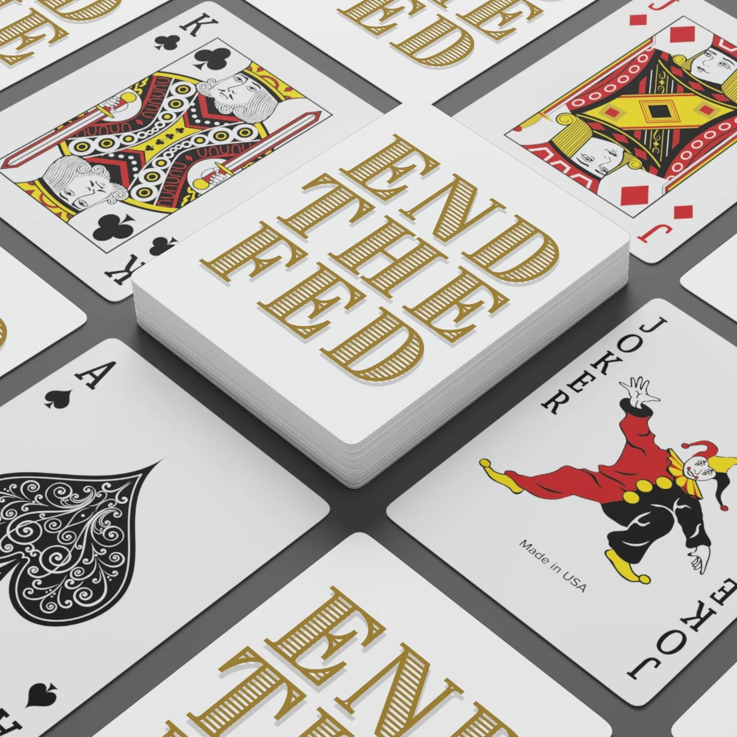 End The Fed Custom Poker Cards - 4LibertyShop.com