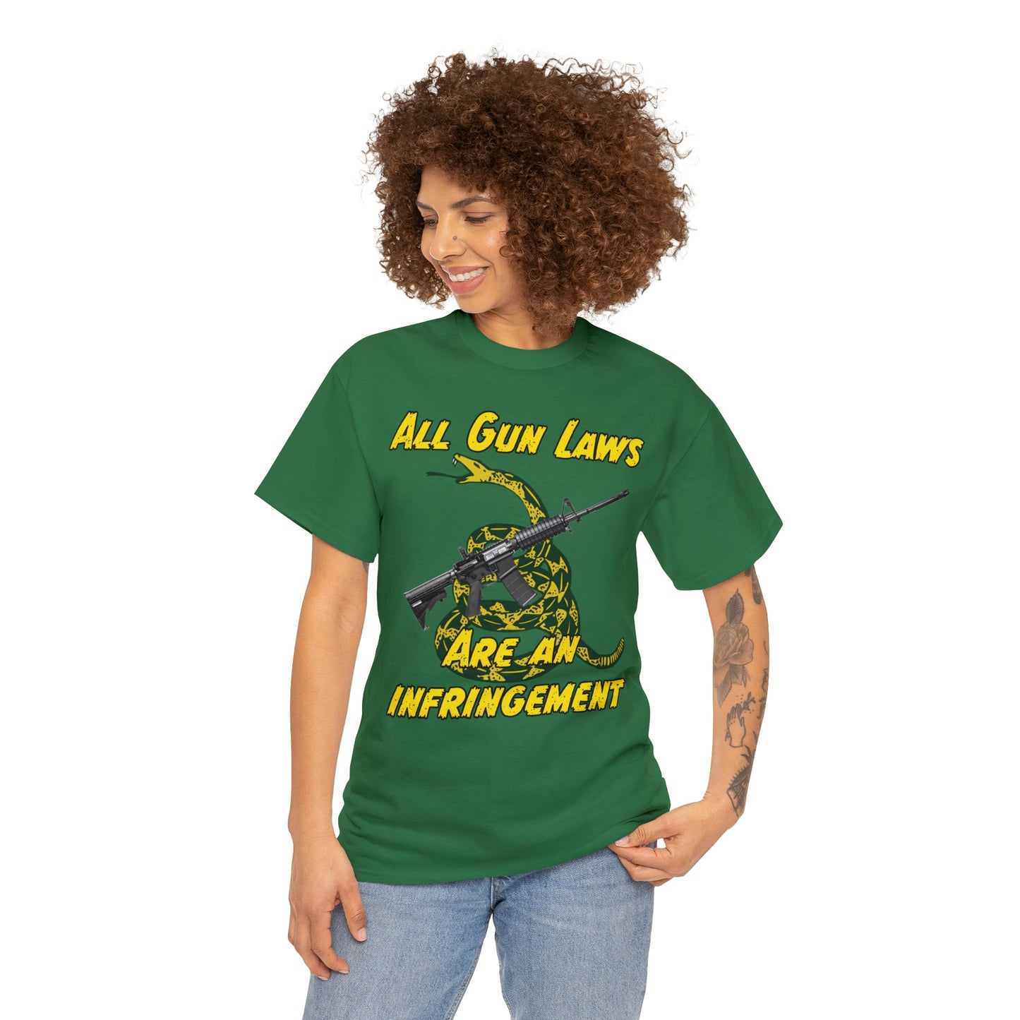 All Gun Laws Are Infringements AR15 Gadsden T-Shirt