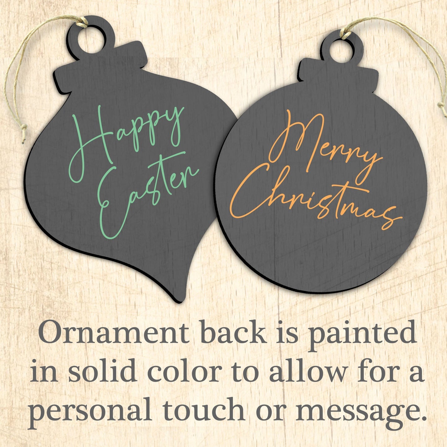 My First Christmas Wooden Ornaments by G. DeBrekht - Christmas Santa Snowman Decor - 8117810-MFC