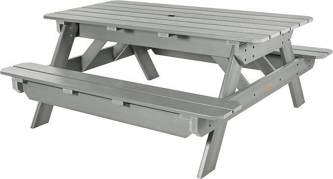 highwood Hometown Picnic Table, 6 Foot, Coastal Teak