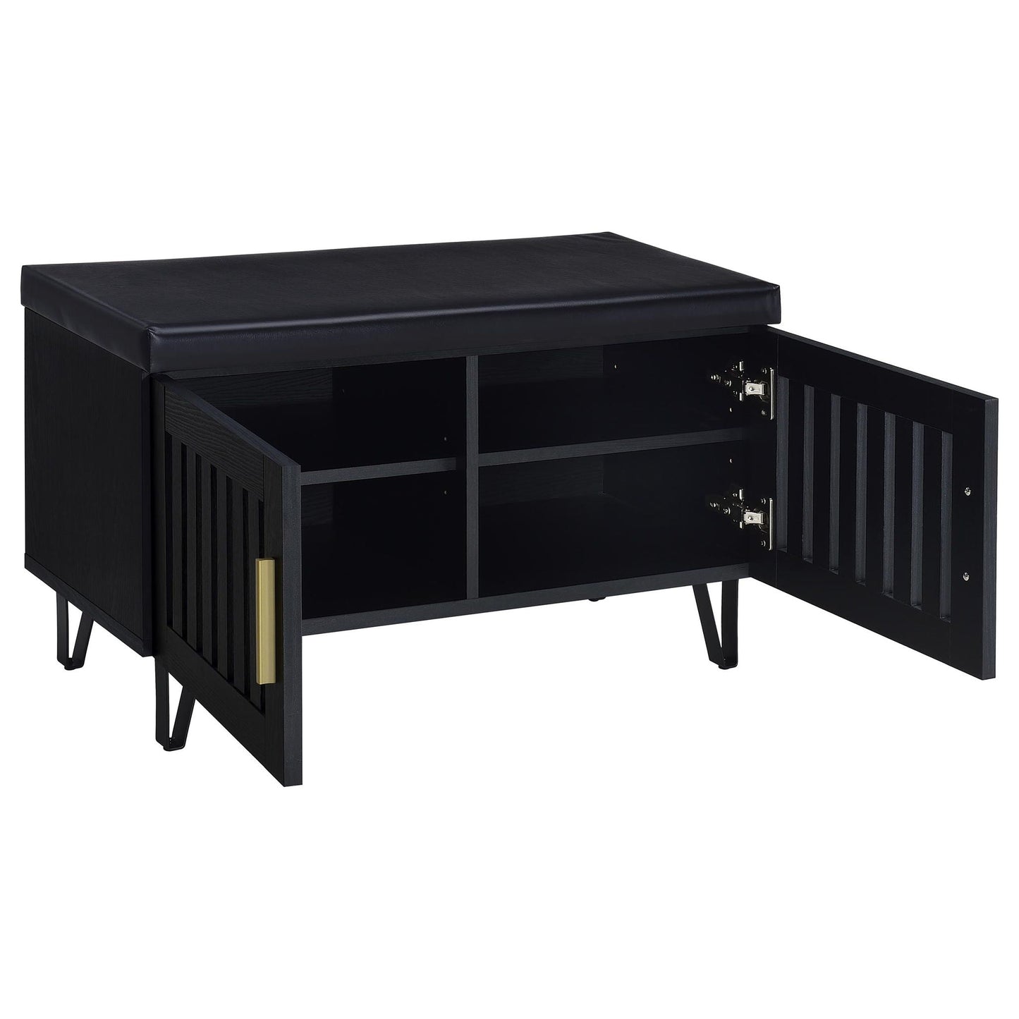 Clackamas - 2 Door Storage Bench With Padded Seat