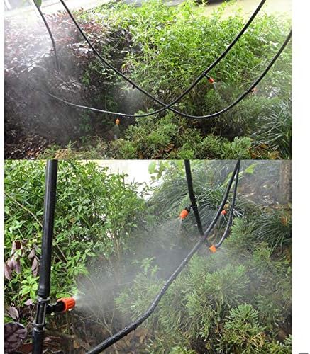 Drip Irrigation kit Plant Watering System Gravity Fed Irrigation Water Drip Setfor Garden Greenhouse Yard Lawn Home or Vacation Use 10M 4/7" Tube 10 Nozzles