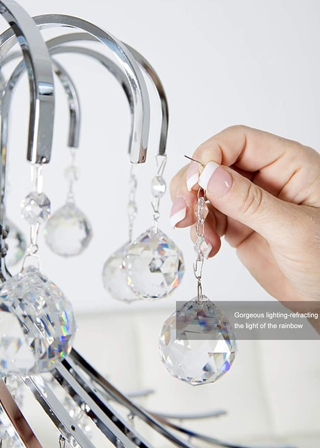 20pcs 0.8"/20mm Crystal Suncatcher Prism for Windows Hanging, Crystal Prisms Beads Ball Pendants Rainbow Maker for Fengshui, Home Room Decor, Indoor Windows