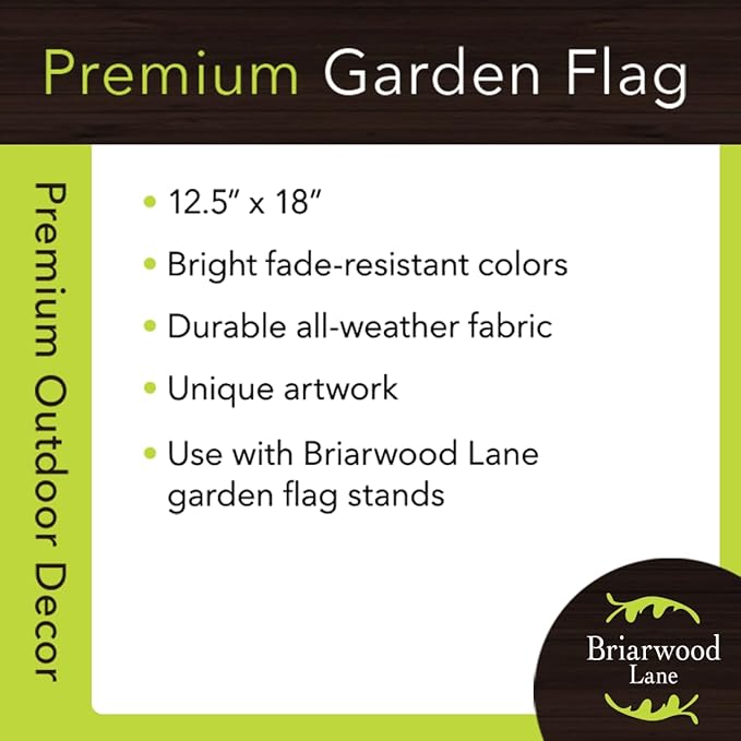 Briarwood Lane Winter Wreath Monogram Letter A Garden Flag