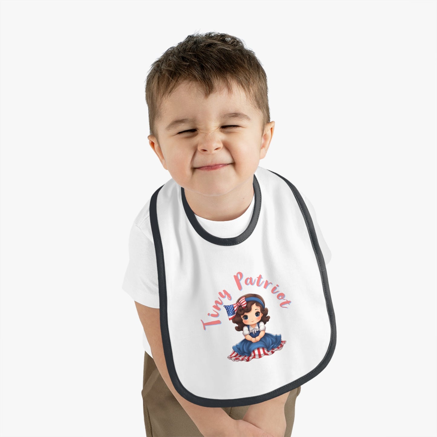 Tiny Patriot Betsy Ross Baby Bib