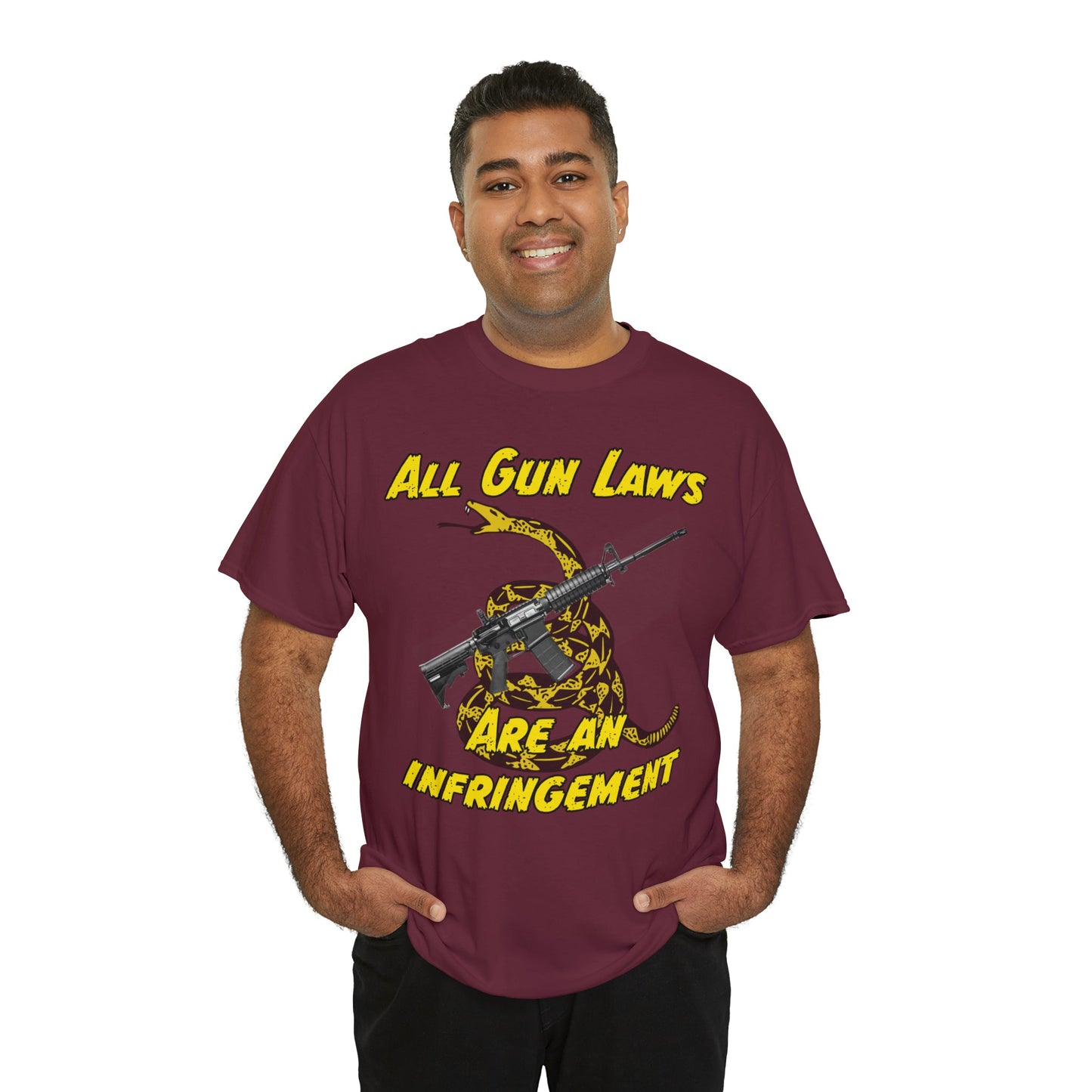All Gun Laws Are Infringements AR15 Gadsden T-Shirt