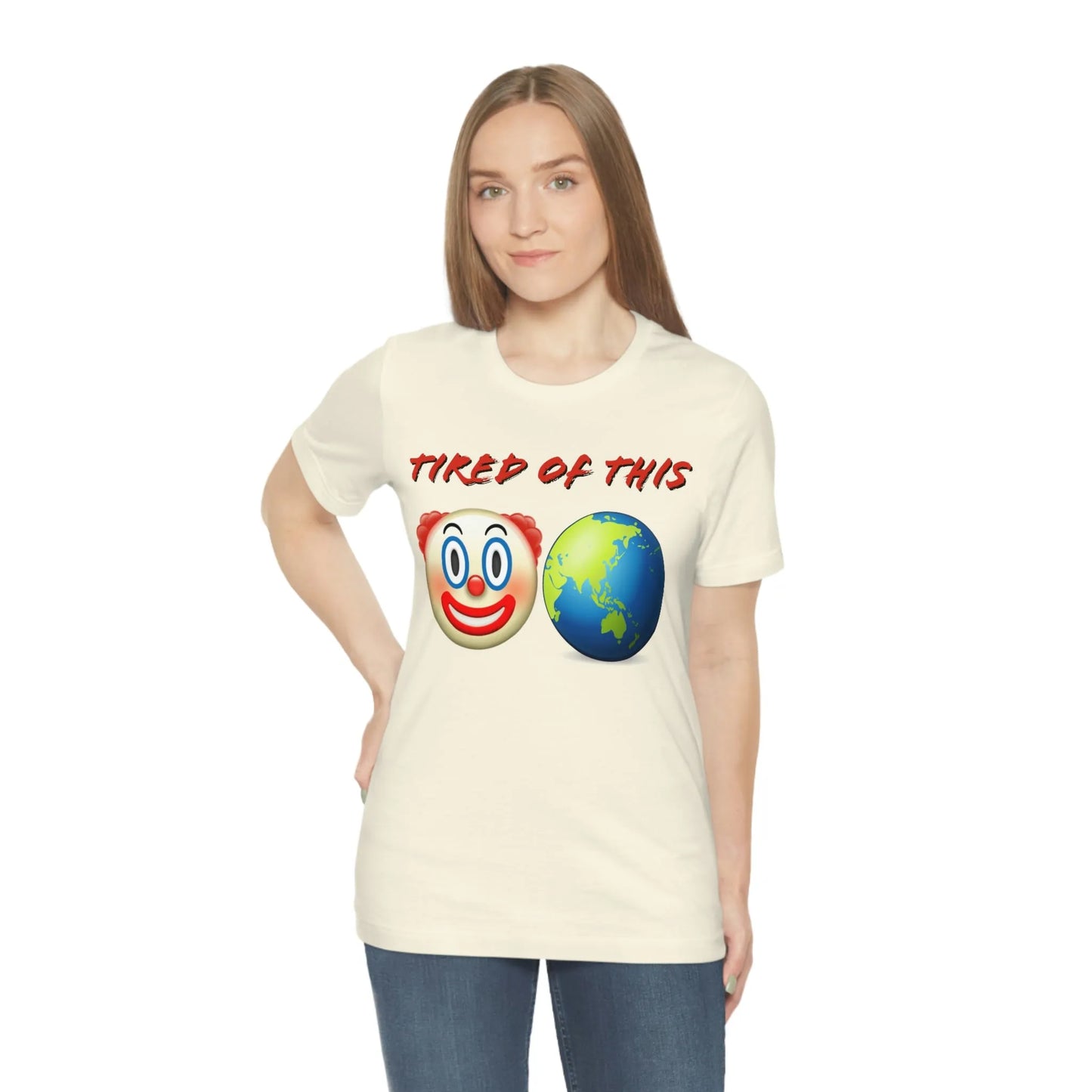 Tired Of This Clown World Emoji T-Shirt